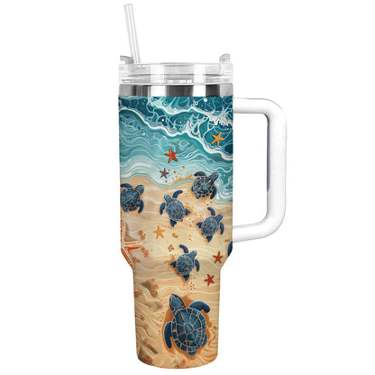 Shineful Bundle Beach Bag And Tumbler Ocean Turtle