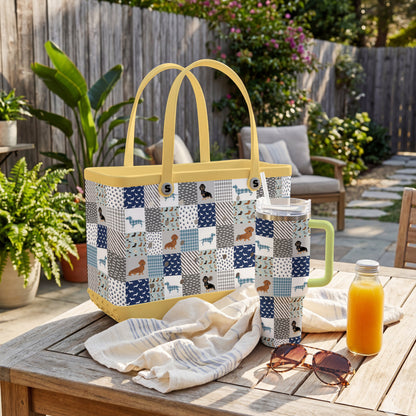 Shineful Bundle Beach Bag And Tumbler Dachshund Delight