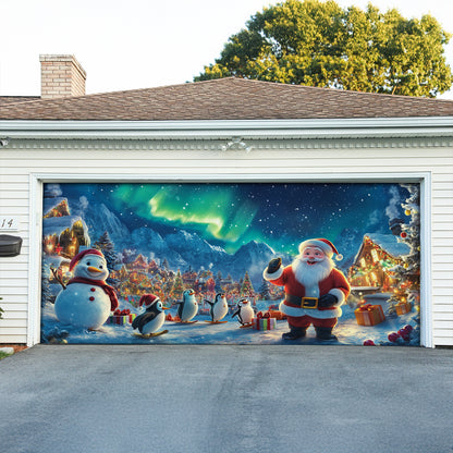 Shineful Garage Door Banner Decoration North Pole Christmas