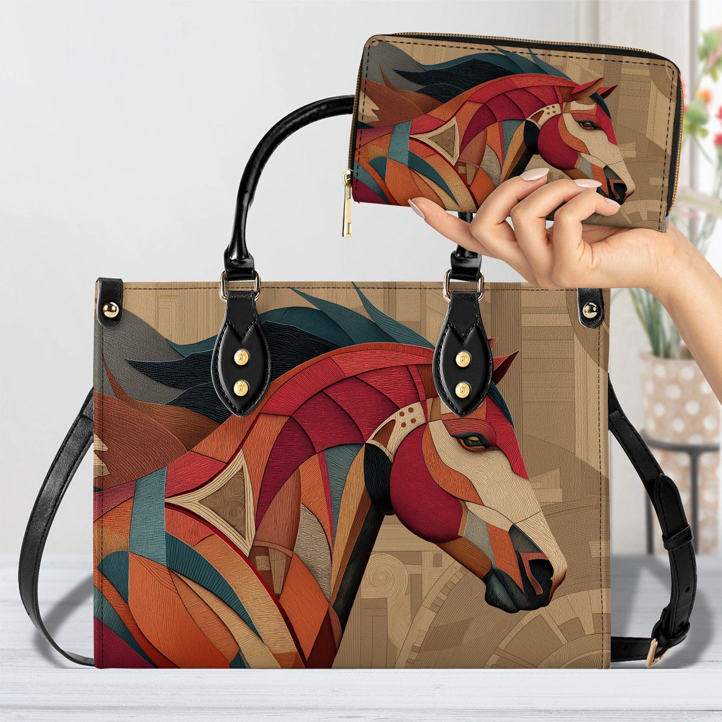 Shineful Leather Bag Equine Art Carry