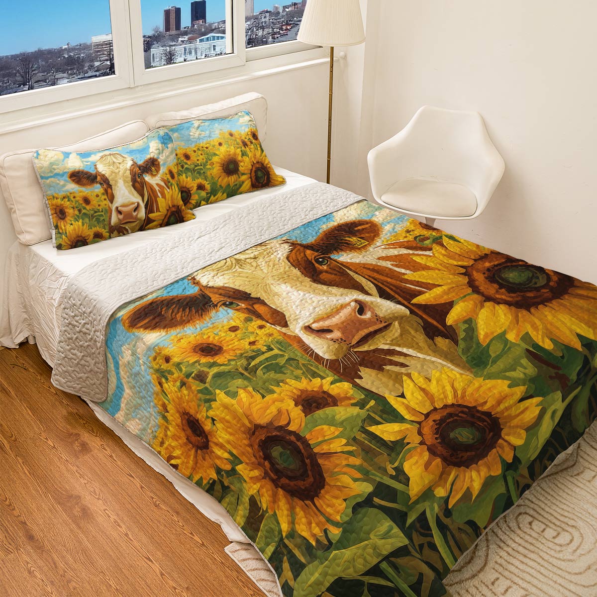 Shineful All Season Quilt 3-Piece Set - Sunflower Gaze