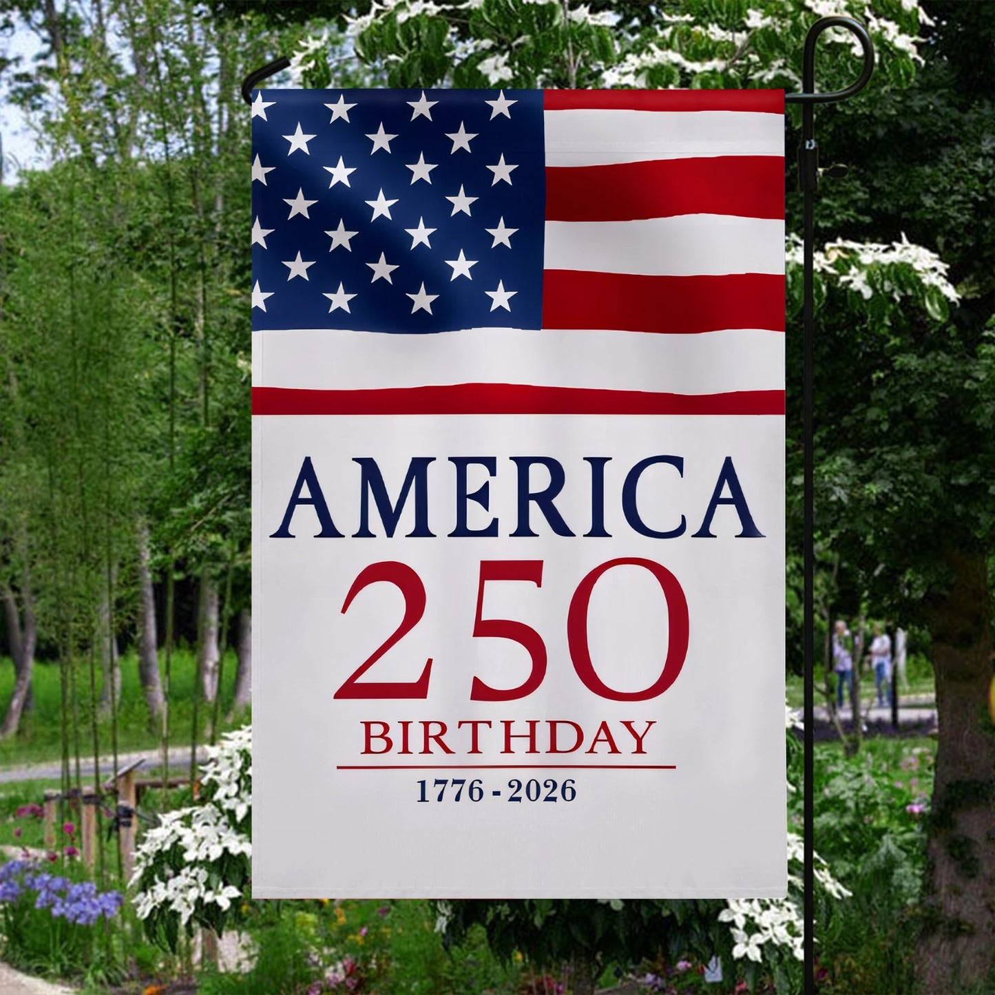 Shineful Gargen Flag 12" x 18" - America 250th Anniversary