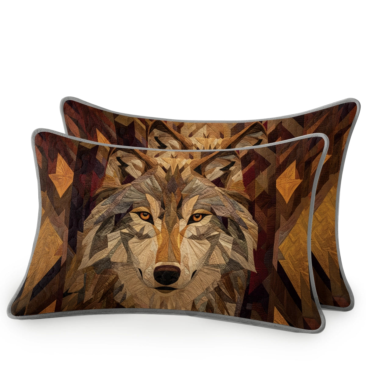 Shineful All Season Quilt 3-Piece Set Spirit Wolf