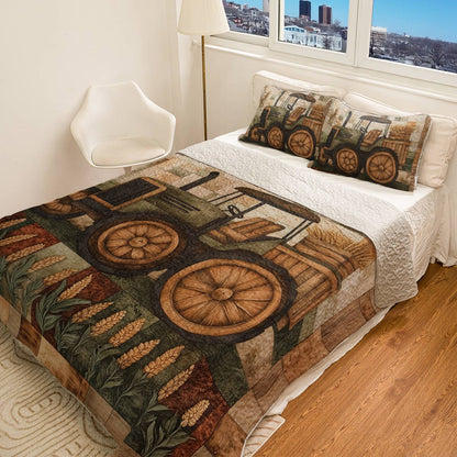Shineful All Season Quilt 3-Piece Set - Farmer Rustic Charm