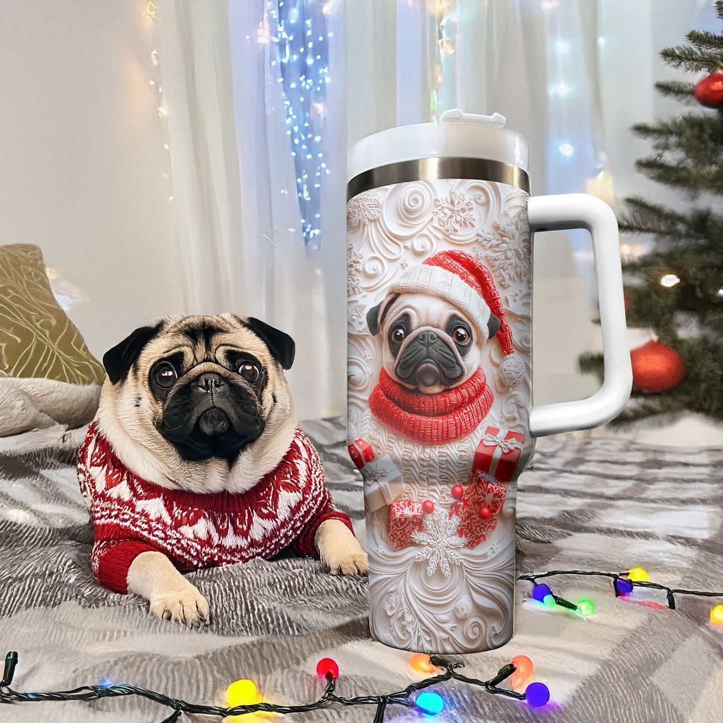 Shineful Glossy Tumbler Wintery Puggy