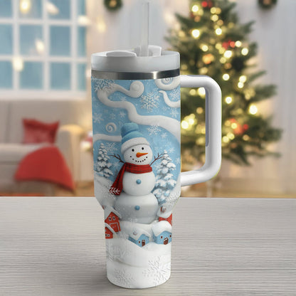 Shineful Tumbler Joyful Winter Snowman
