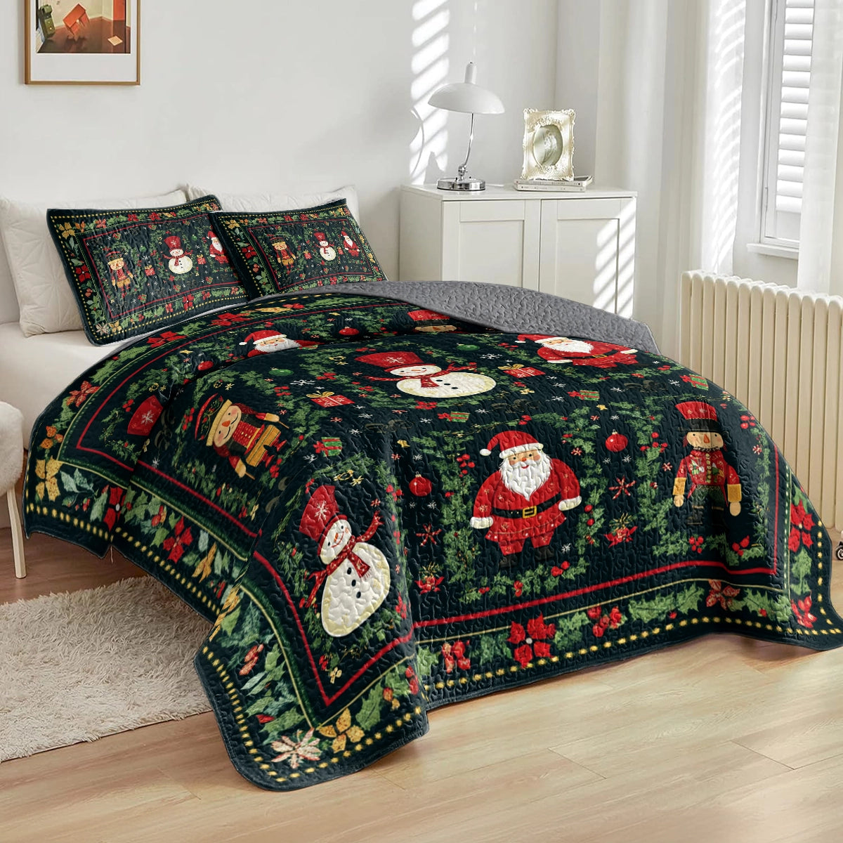 Shineful All Season Quilt 3-Piece Set - Festive Cheer Christmas