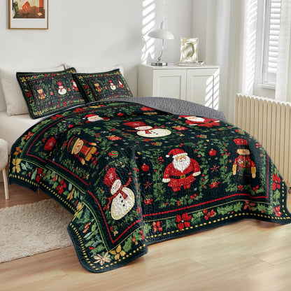 Shineful All Season Quilt 3-Piece Set - Festive Cheer Christmas
