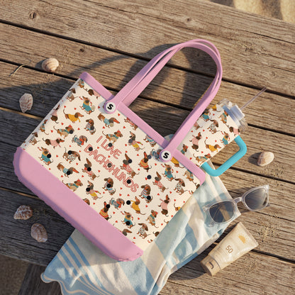 Shineful Bundle Beach Bag And Tumbler Dachshund Fashion Wiener