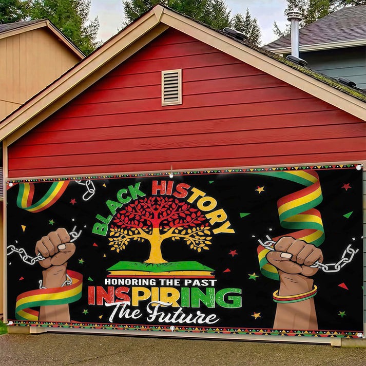 Shineful Garage Door Banner Decoration Rooted & Rising