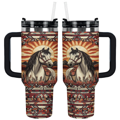 Shineful Tumbler Horse Sunset Spirit
