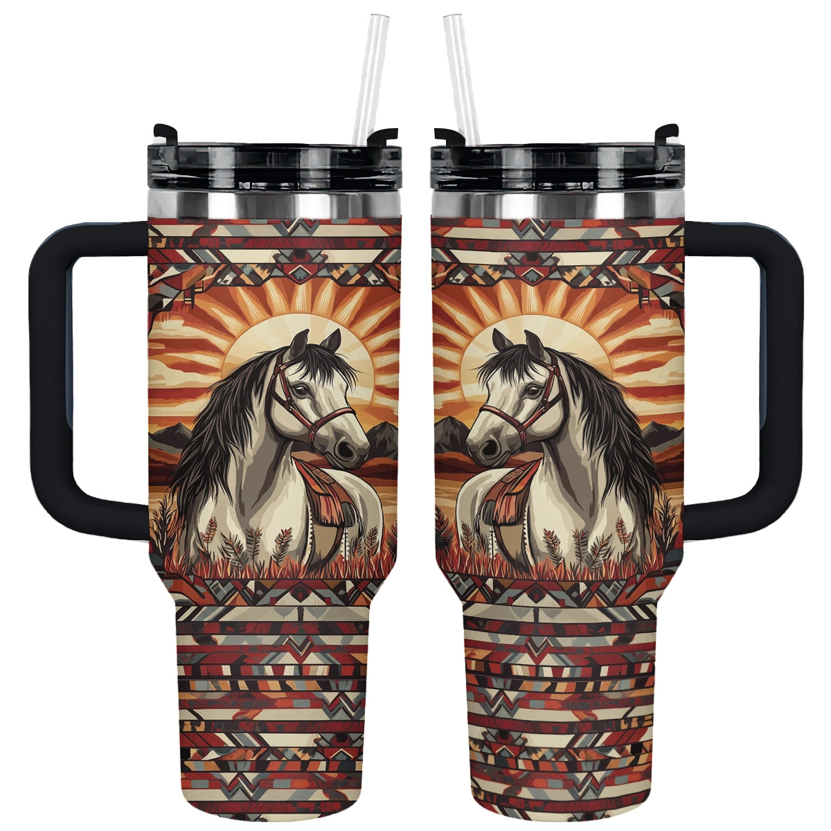 Shineful Tumbler Horse Sunset Spirit