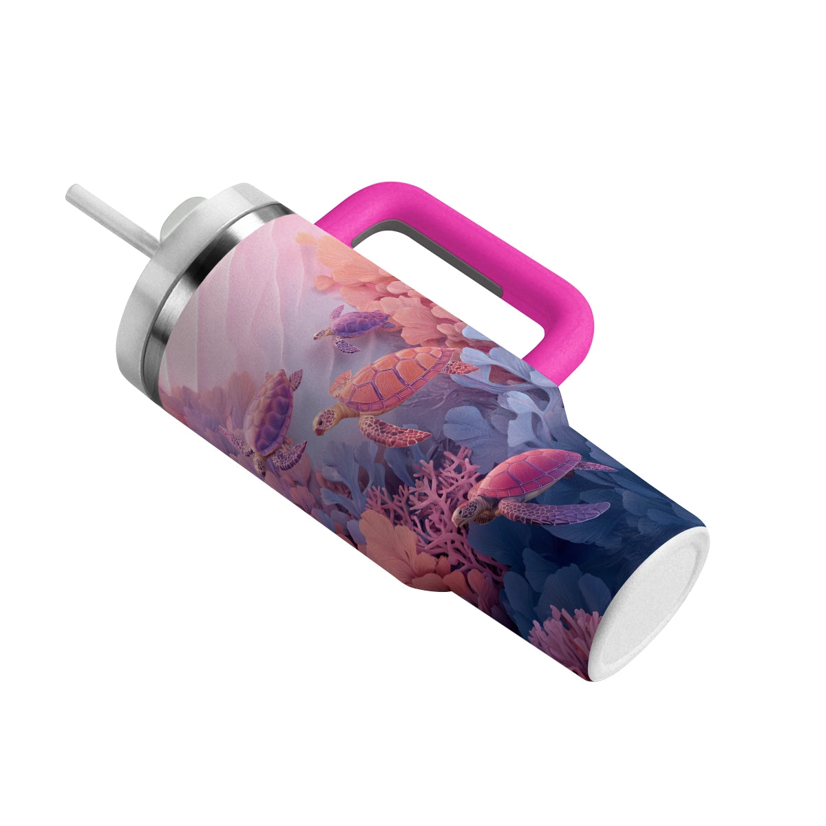 Shineful Tumbler Sea Turtles Coral Drift