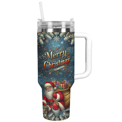 Shineful Tumbler Santa’s Nighttime Wonder