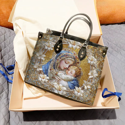 Shineful Holy Embrace Personalized Leather Bag