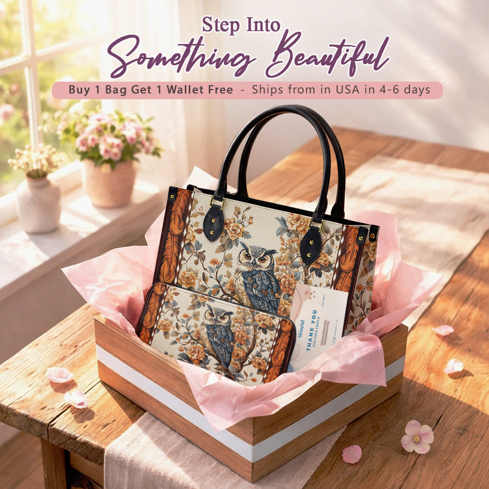 Shineful Imperial Owl Leather Bag