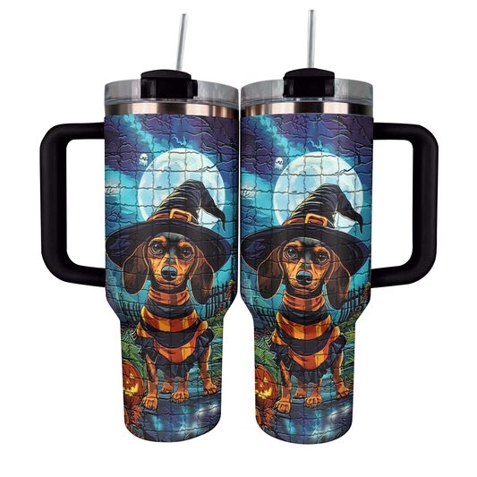 Shineful Tumbler Dachshund Halloween