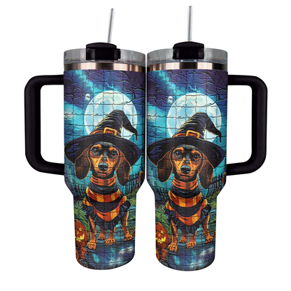 Shineful Tumbler Dachshund Halloween