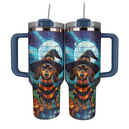 Shineful Tumbler Dachshund Halloween