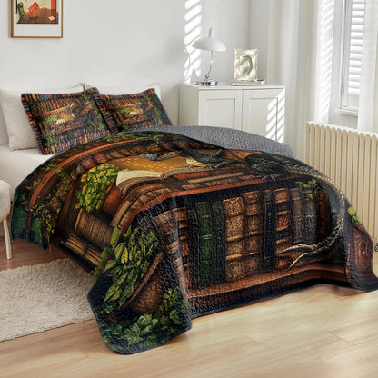 Shineful All Season Quilt 3-Piece Set - Dragon Scholar's Retreat