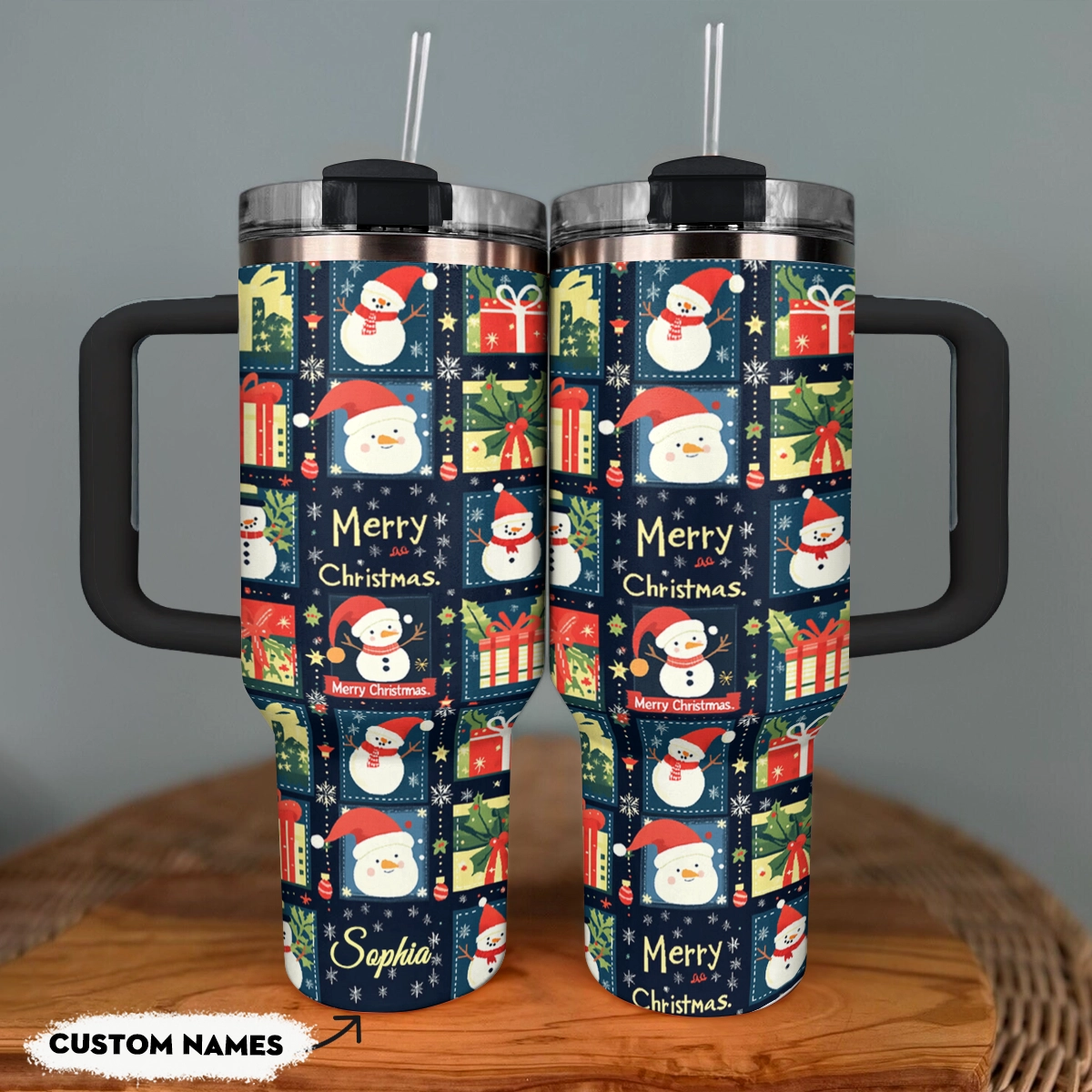 Shineful Tumbler Personalized Jolly Christmas Cheer