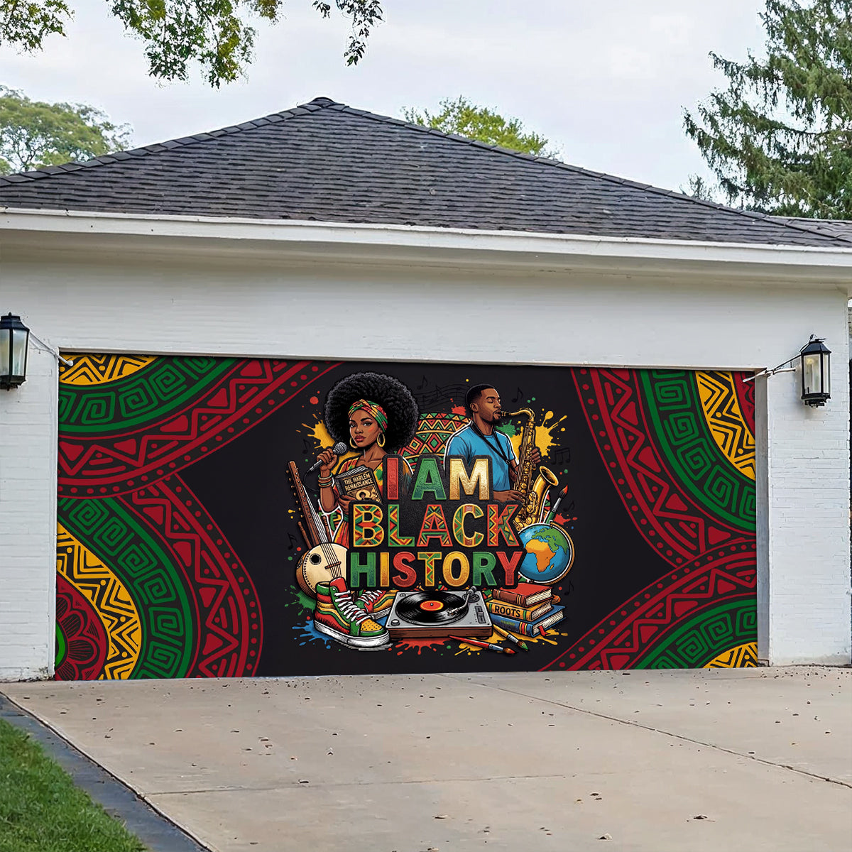 Shineful Garage Door Banner Decoration Legacy in Motion