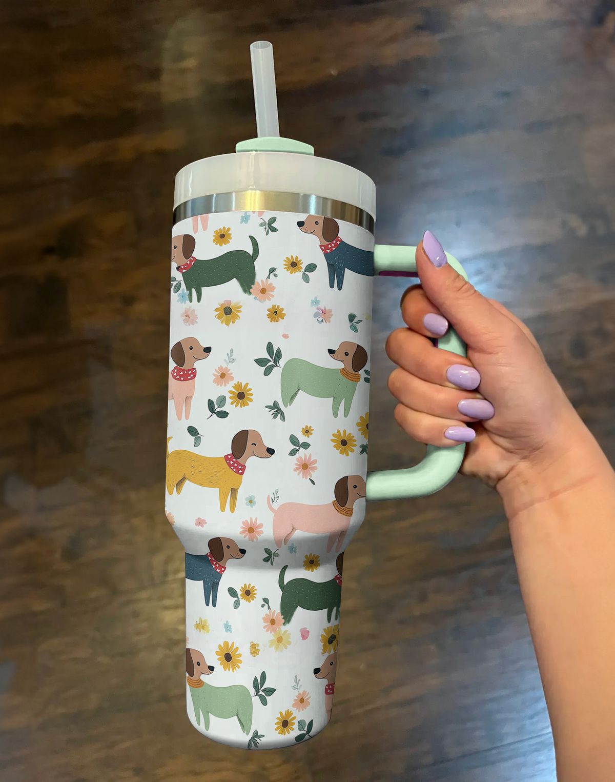 Shineful Tumbler Playful Dachshund Meadow