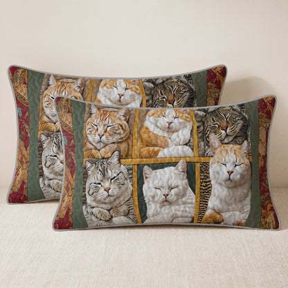 Shineful Quilt 3-Piece Set Sleepy Cats