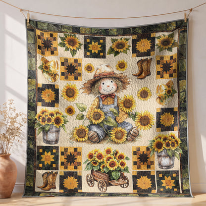 Shineful Quilt 3-Piece Set Peaceful Farmhouse Sunflower