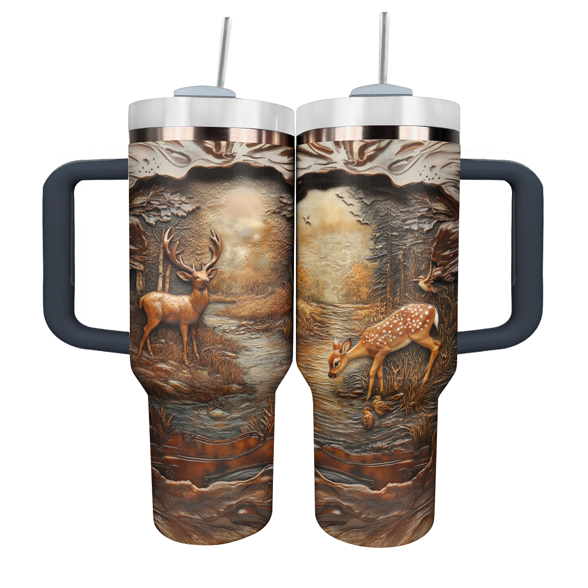 Shineful Tumbler Majestic Deer Wood