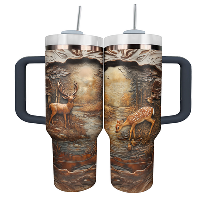 Shineful Tumbler Majestic Deer Wood