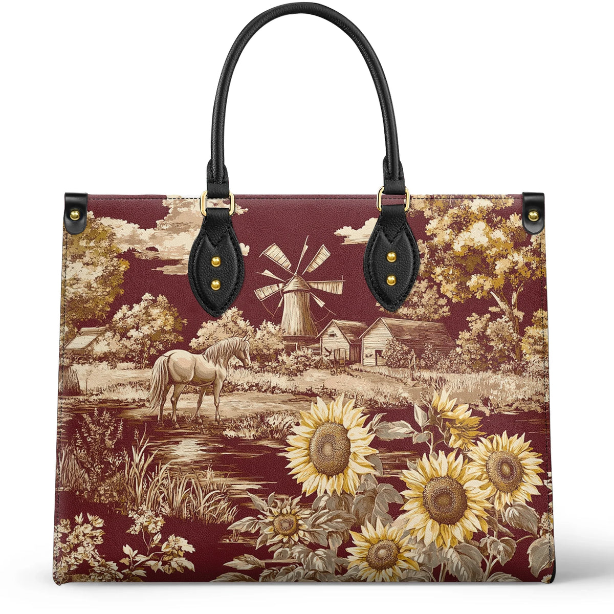 Shineful Leather Bag Texas Sunflower - Heart of the Lone Star Fields