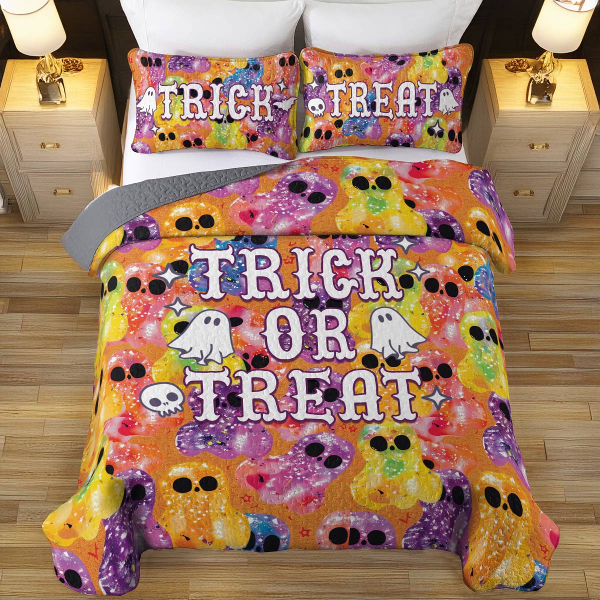 Shineful All Season Quilt 3-Piece Set Spooky Sips