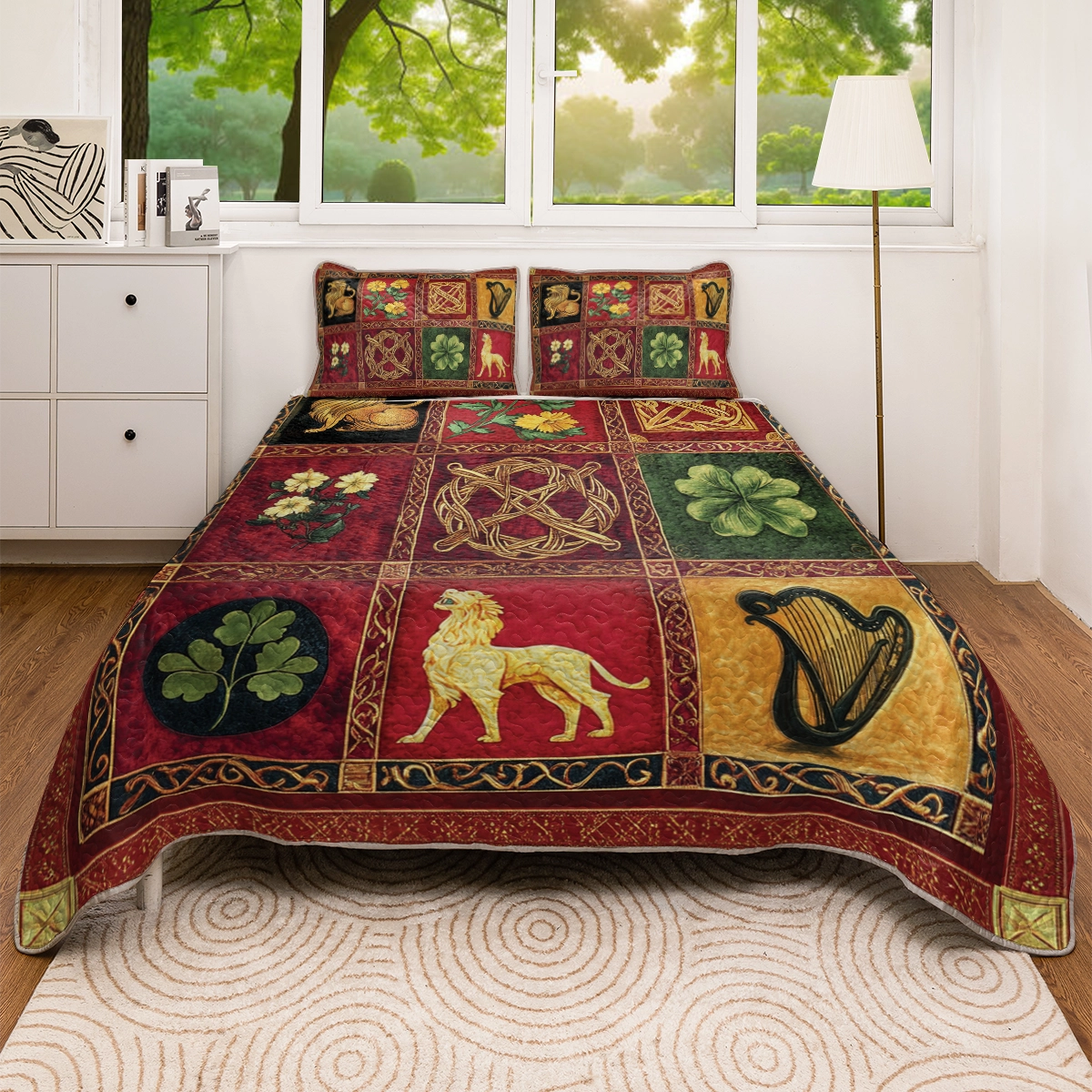 Shineful All Season Quilt 3-Piece Set Celtic Charm: Heritage Splendor
