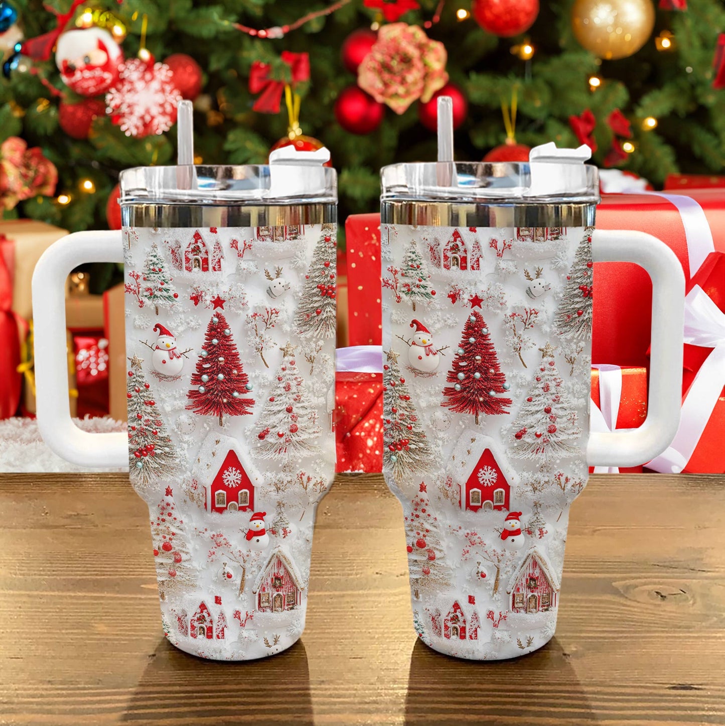 Shineful Glossy Tumbler Cheerful Christmas