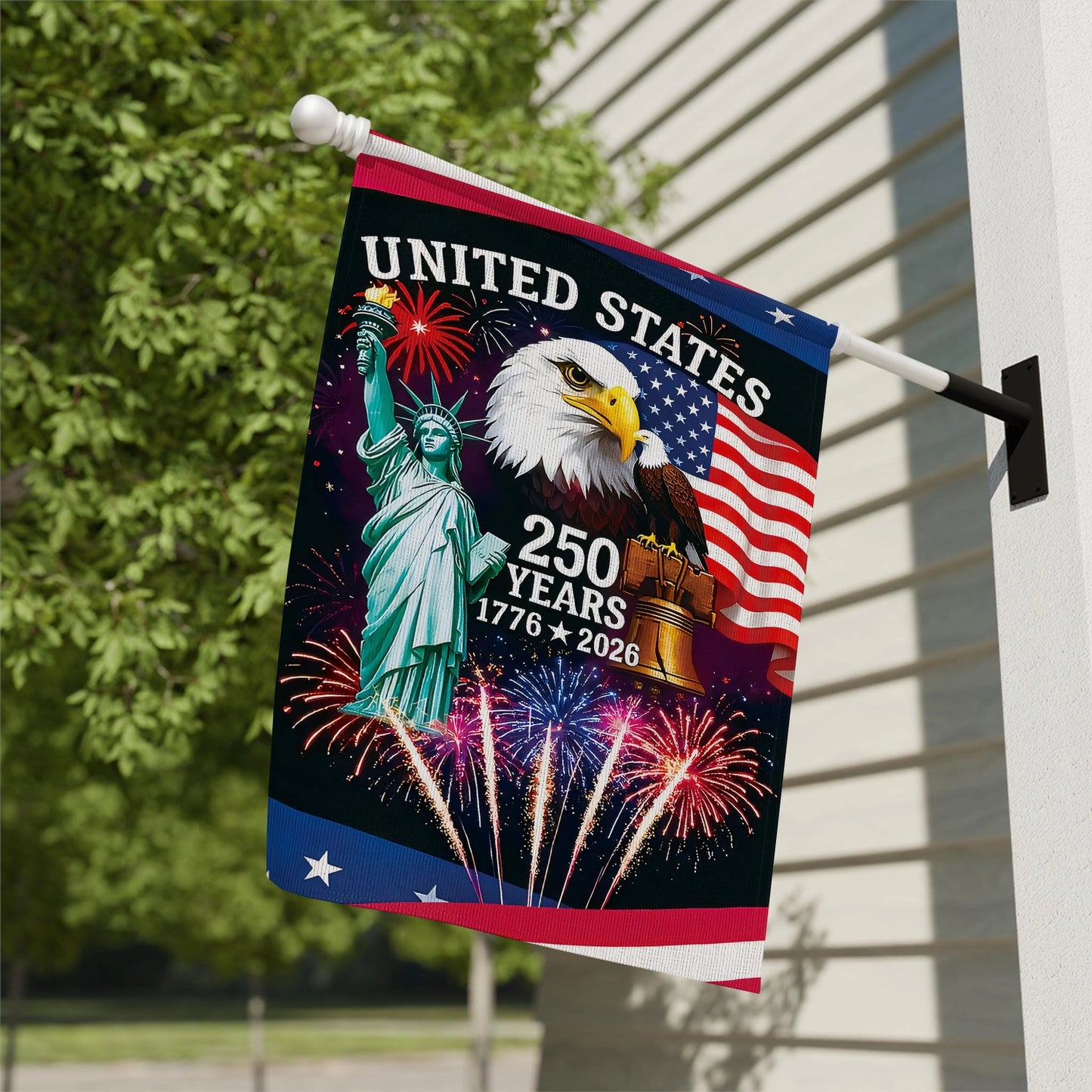 Shineful House Flag 30" x 40" - Let Freedom Rise United States