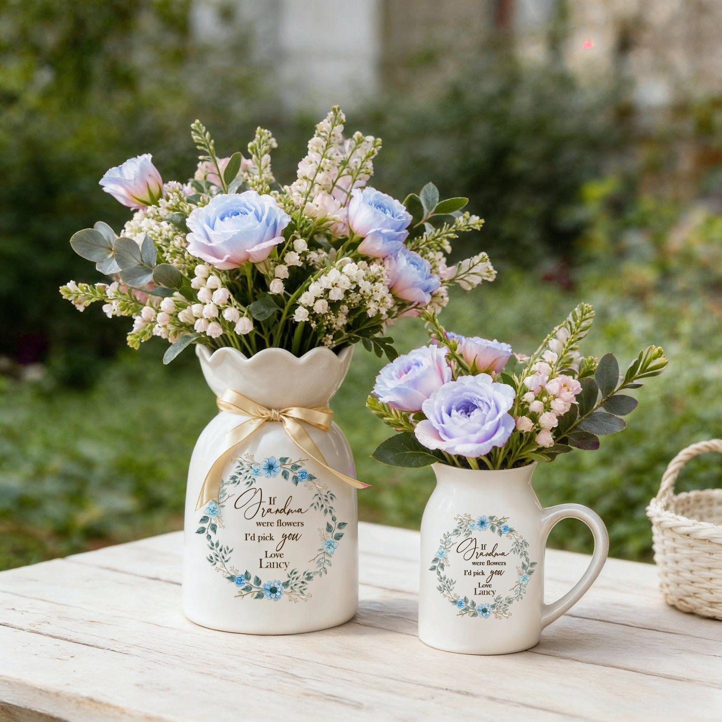 Shineful Flower Vase Personalized Forever Bloom
