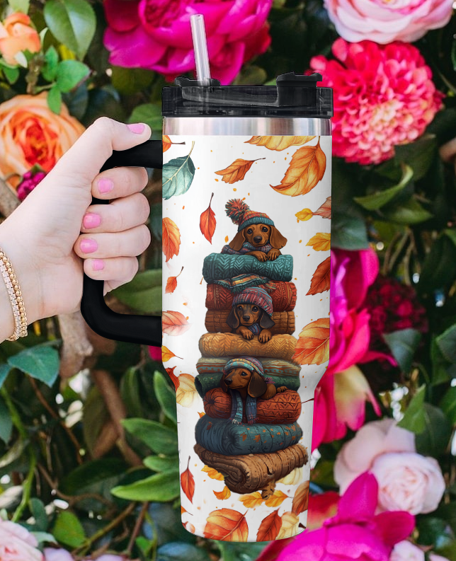 Shineful Tumbler Dachshund Cozy Stack