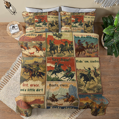 Shineful All Season Quilt 3-Piece Set - Yee-Haw Adventure