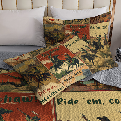 Shineful All Season Quilt 3-Piece Set - Yee-Haw Adventure