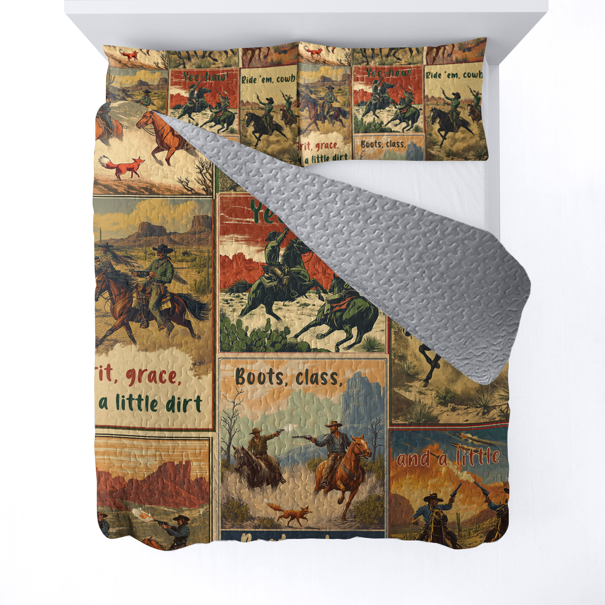 Shineful All Season Quilt 3-Piece Set - Yee-Haw Adventure