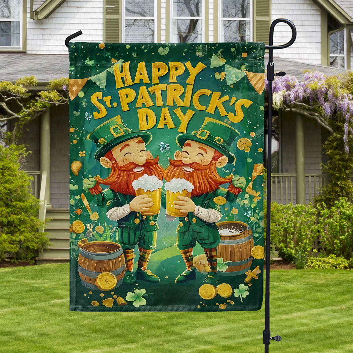 Shineful Gargen Flag 12" x 18"  - Cheers of Irish Luck