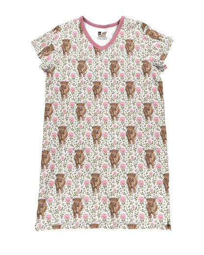 Cow Pajabears® V-Neck Nightshirts 5 Styles Lovely Tl10 S / C02