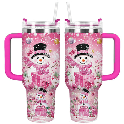 Shineful Tumbler Blushing Snowman Christmas