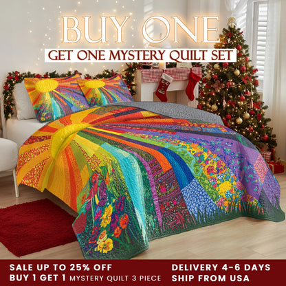 Shineful Quilt 3-Piece Set Sunshine Radiance