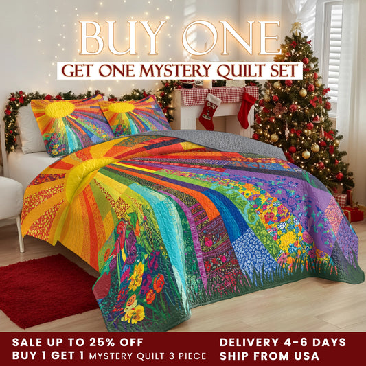 Shineful Quilt 3-Piece Set Sunshine Radiance