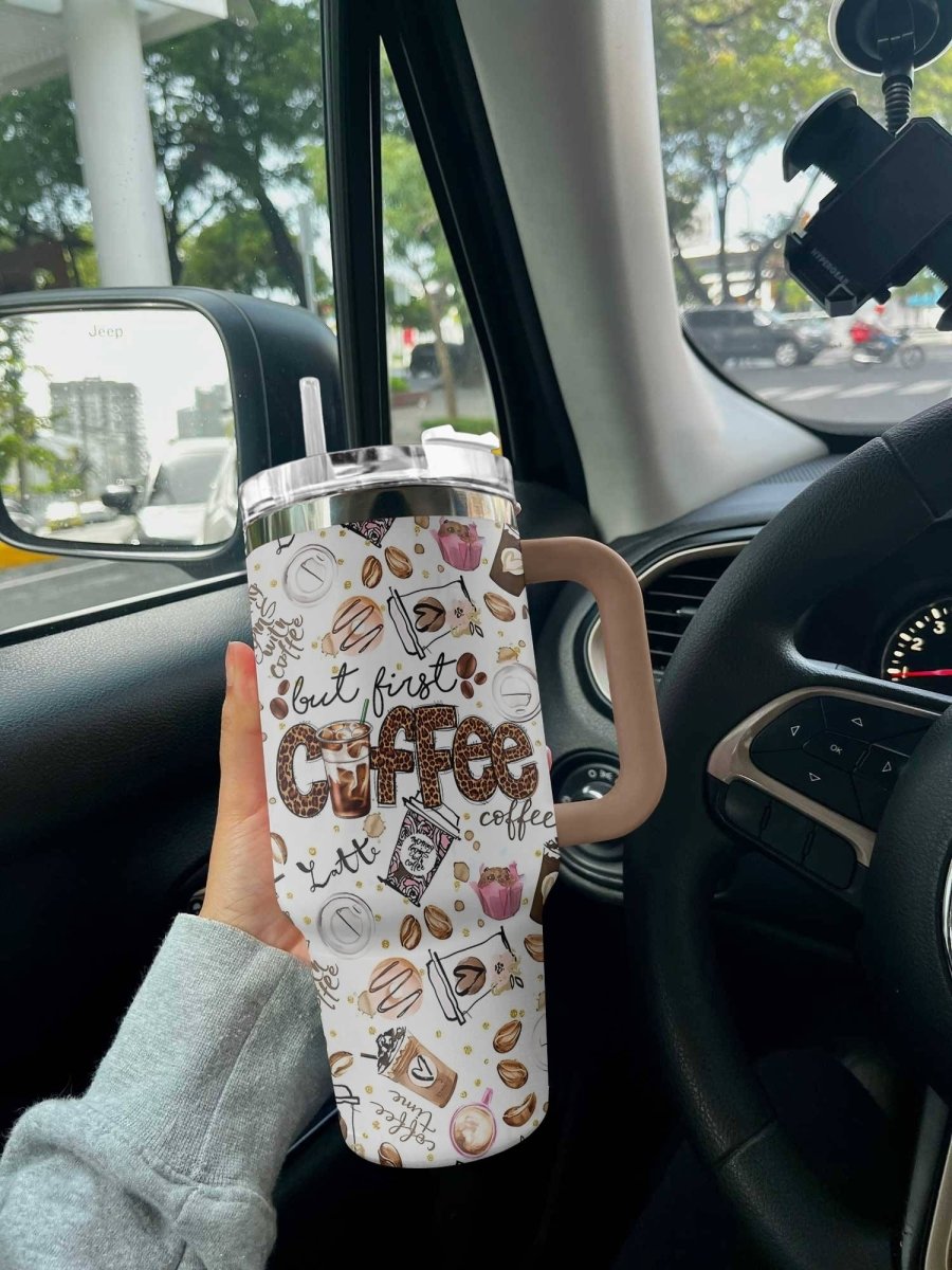 40 Oz Coffee Shineful™ But First Lk8 40Oz Tumbler