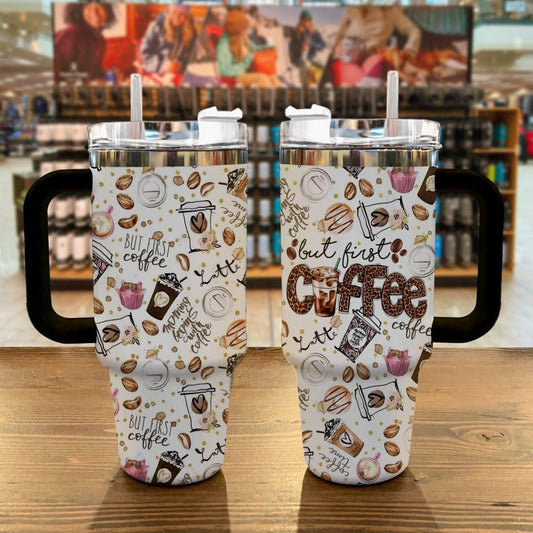 40 Oz Coffee Shineful™ But First Lk8 40Oz Tumbler
