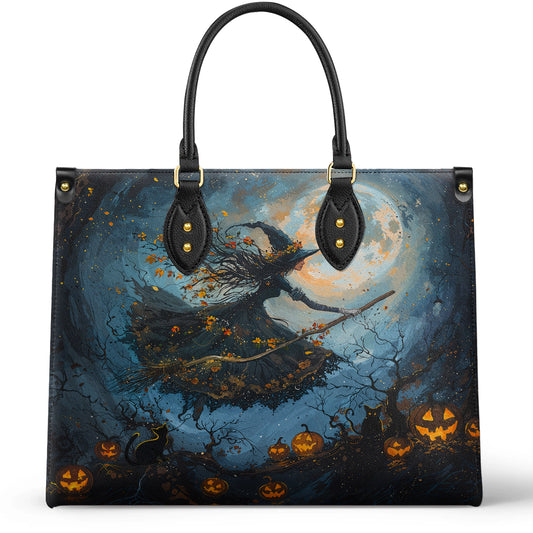 Shineful Leather Bag Charmed Nightfall