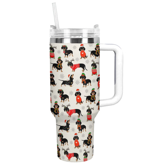 Shineful Tumbler Dachshund Christmas Cheer